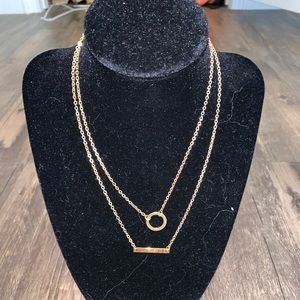Super cute double chain necklace